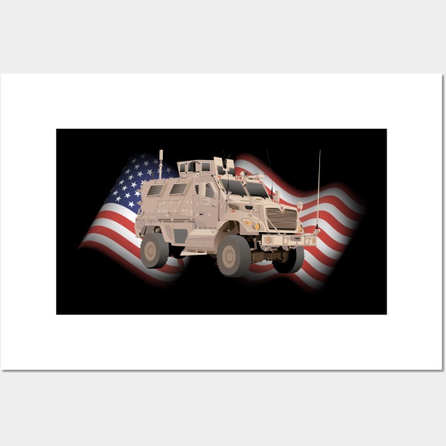 M1224 MRAP Army Military Truck Wall Art by NorseTech